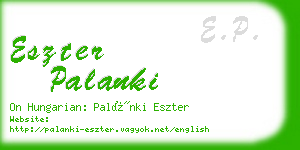 eszter palanki business card